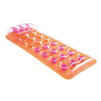 Neonowy Materac plażowy BESTWAY Pomarańczowy 188x71cm + Zestaw naprawczy